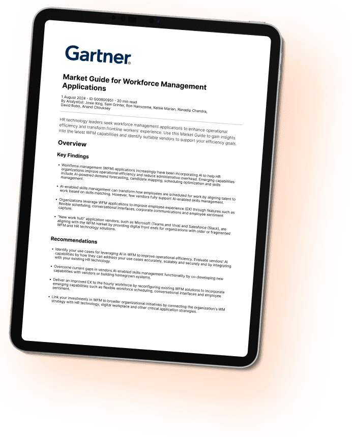 2024 Gartner® Market Guide for Workforce Management Applications